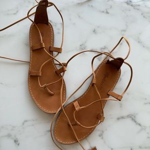 Madewell lace up gladiator sandals